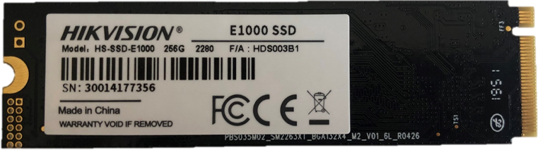 na zdjęciu dysk SSD PCIe Hikvision E1000 SSD