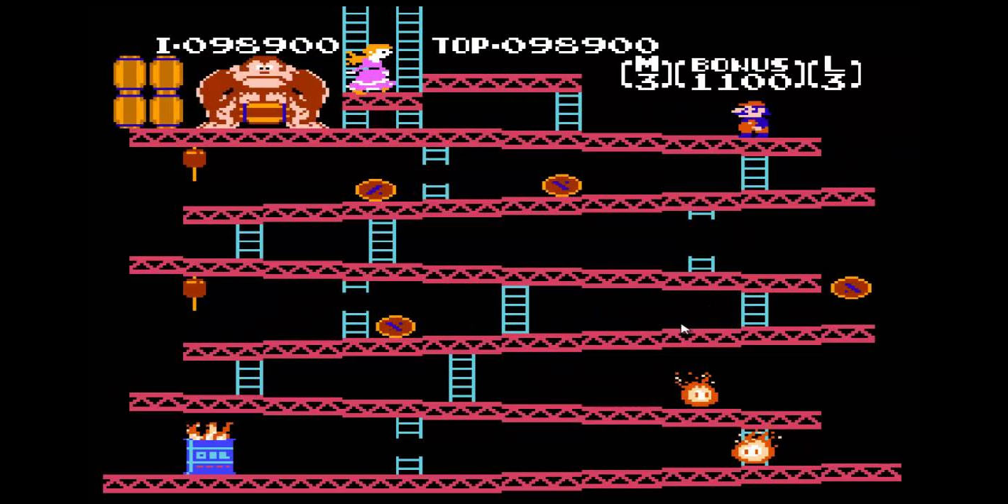 Kadr z gry Donkey Kong