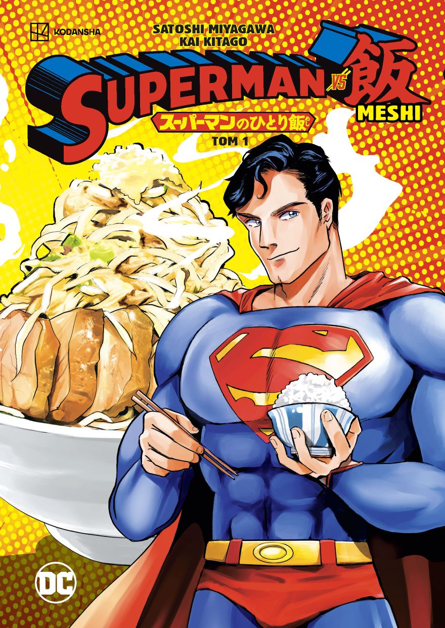 Okładka komiksu Manga DC. Superman kontra Meshi: Zażarte starcie, tom 1