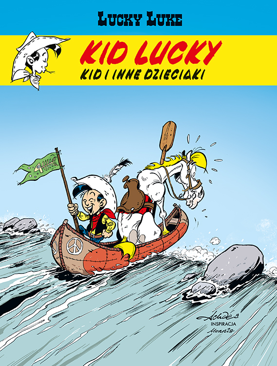 Okładka komiksu Lucky Luke. Kid Lucky. Kid i inne dzieciaki, tom 5